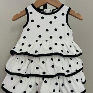 Kate Spade Girls Polka Dot Tiered Dress